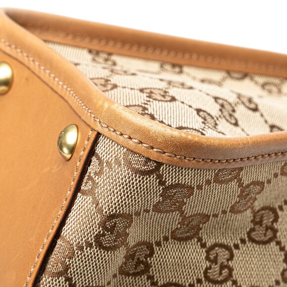Auth Gucci Gg Brown Beige Canvas Fabric #169984G52B - Picture 10 of 14